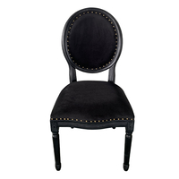 LOUIS CHAIR WOOD ELM BLACK FABRIC E1 PRC