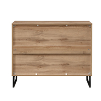 VERDE PEDESTAL 3DRAWERS CHIPBOARD WITH MELAMINE CARTA NATURAL CHIPBOARD WITH MELAMINE CARTA MINT BLACK E1