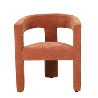 NYX ARMCHAIR FABRIC TERRACOTTA PRC