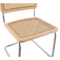 BROYER CHAIR WOOD RUBBERWOOD NATURAL RATTAN PRC