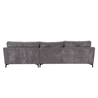 FOREVER SOFA CORNER RIGHT EASY CLEAN FABRIC GREY E1 EU