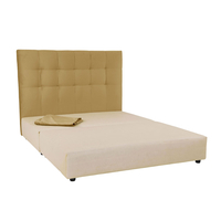 7DAYS BED WITHOUT STORAGE (FOR MATTRESS 160x200cm) FABRIC MUSTARD TEXAS08 FABRIC E1 EU