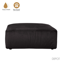 BOX STOOL EASY CLEAN FABRIC ANTHRACITE E1 EU