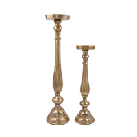 IONAS CANDLE HOLDER ALUMINIUM GOLD 15x15xH55cm IN