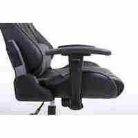 EXPLOR GAMING CHAIR DESK FABRIC BLACK METAL GREY METAL 50x71xΗ135cm PRC