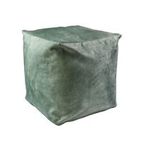OASIS STOOL FABRIC OLIVE GREEN POLYESTER BALLS E1 GR