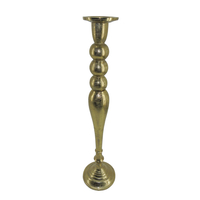 DAZZLE CANDLE HOLDER ALUMINIUM GOLD 15x15xH61cm IN