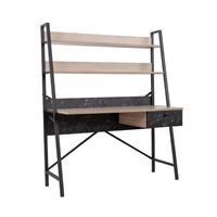 ATRIUM DESK 1DRAWER MELAMINE SONOMA BLACK STONE 125x55xH150cm E1 TR