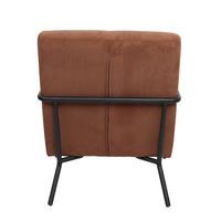 KIOTO ARMCHAIR FABRIC TERRACOTTA METAL BLACK PRC