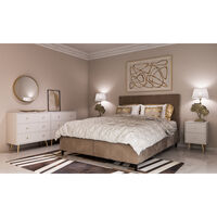 ZIZEL COMMODE 3DRAWERS CHIPBOARD WITH MELAMINE CARTA WHITE WITH PATTERN LACQUERED MDF GOLD E1 PRC