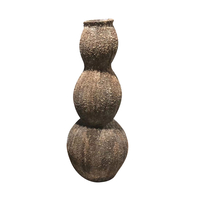 FOLEGANDROS PLANTER FLOOR BEIGE BROWN 45x45xH120cm