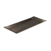 MARGO TRAY ALUMINIUM GOLD SMOKE BLACK 39x18xH2cm I