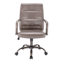 KORD CHAIR DESK FABRIC BROWN METAL GUNMETAL 58,5x6