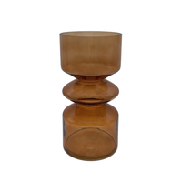 CULTURE VASE GLASS HONEY D14xH26cm PRC