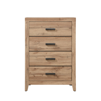 SOLID PEDESTAL 4DRAWERS CHIPBOARD WITH MELAMINE CA