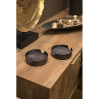 COAL COASTER ALUMINIUM GRAPHITE D11xH3cm IN