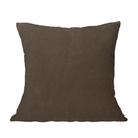 PEONY DECOR CUSHION VELVET BROWN 45x45cm PRC