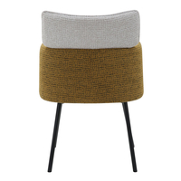 TAF CHAIR ARMCHAIR FABRIC BEIGE MUSTARD METAL BLACK E1 PRC