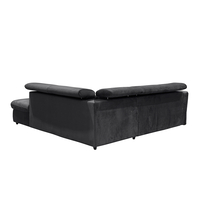 MONSERAT SOFA BED CORNER LEFT EASY CLEAN FABRIC ANTHRACITE E1 EU