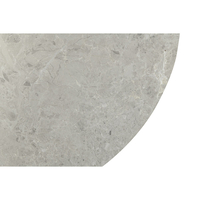 CASPIAN COFFEE TABLE MELAMINE GREY WITH MARBLE PATTERN METAL LATTE 120x60x43 E1 PRC