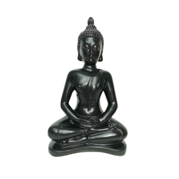 NABASA DECO BUDDHA POLYRESIN BLACK 18x10xH29cm PRC