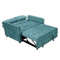 SOLUTION SOFA BED 2SEAT FABRIC PETROL E1 PRC