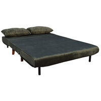 FALCON SOFA BED 2SEAT FOLDING FABRIC OLIVE GREEN E1 PRC