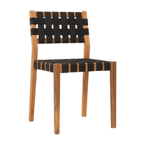 HASTAG CHAIR NAYLON STRIPES BLACK NATURAL 45x46xH80cm VN