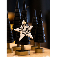 XMAS NIGHT 3 TREE MDF BLACK D6,5xH22cm PRC
