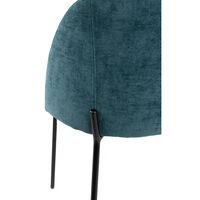 EGG CHAIR FABRIC WATER GREEN METAL BLACK E1 PRC