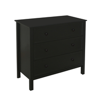 HOMEY COMMODE 3DRAWERS MDF BLACK E1 PRC