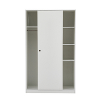 KEY WARDROBE 2DOORS CHIPBOARD WITH MELAMINE WHITE