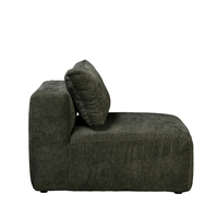 BOX ARMCHAIR EASY CLEAN FABRIC OLIVE GREEN E1 EU
