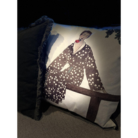 LIZA DECOR CUSHION FABRIC VELVET MULTICOLOR 45x45c