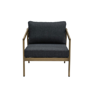 MADERA LOUNGE SET 1+2+1 ALUMINIUM NATURAL GREY PRC