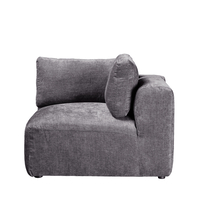 BOX ARMCHAIR WITH ARM REVERSABLE EASY CLEAN FABRIC GREY E1 EU