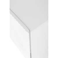 MEZZA LUNA NIGHTSTAND 2DRAWERS MDF WHITE E1 PRC