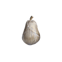 TRICOT POIRE DECO PEAR POLYRESIN GOLD 11,5x11,5xH1