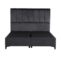 STICKS BED WITH STORAGE (FOR MATTRESS 160x200cm) VELVET GREY 26-911 E1 TR