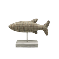 JE VEUX DECO FISH POLYRESIN NATURAL 27,3x7,7xH18,3