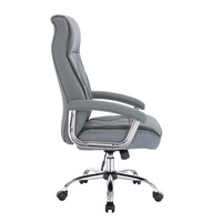 COMFY CHAIR DESK FABRIC BLUE METAL CHROME 66,5x67,