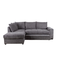 BILL SOFA BED CORNER LEFT EASY CLEAN FABRIC STONE E1 EU