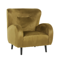 ONE ONLY ARMCHAIR FABRIC OLIVE GREEN WOOD BLACK E1 PRC