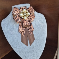 Leopard Bow Brooch