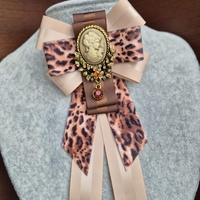 Leopard Bow Brooch