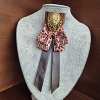 Leopard Bow Brooch