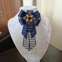BLUE BOW BROOCH