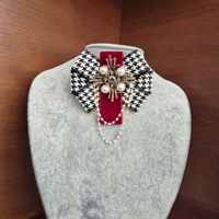 Burgundy  Mini Brooch