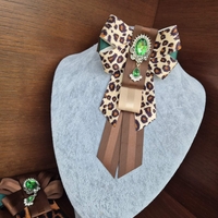 Leopard Bow Brooch
