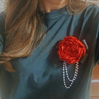 Red Pin Brooch